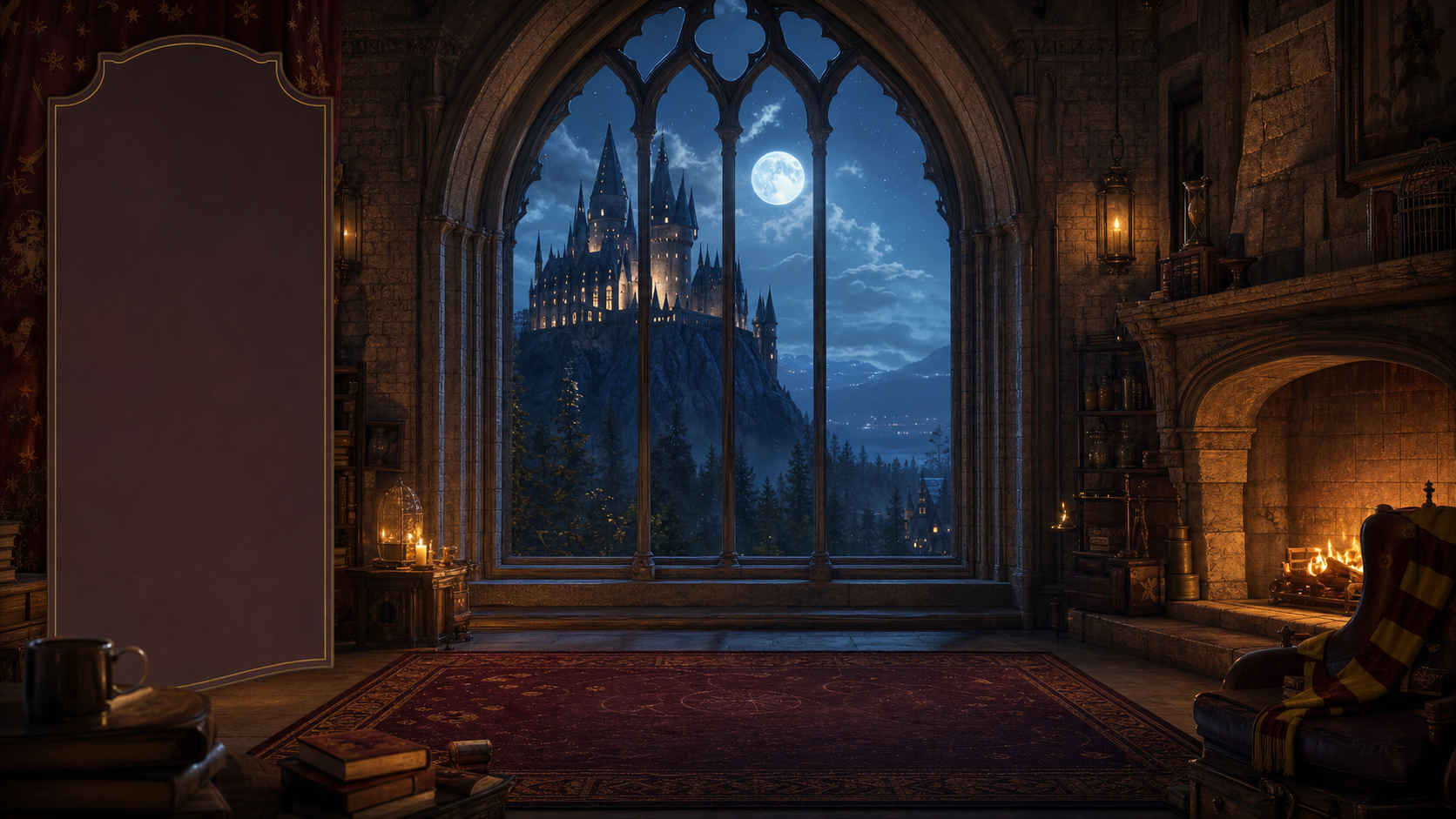 Harry potter inside castle